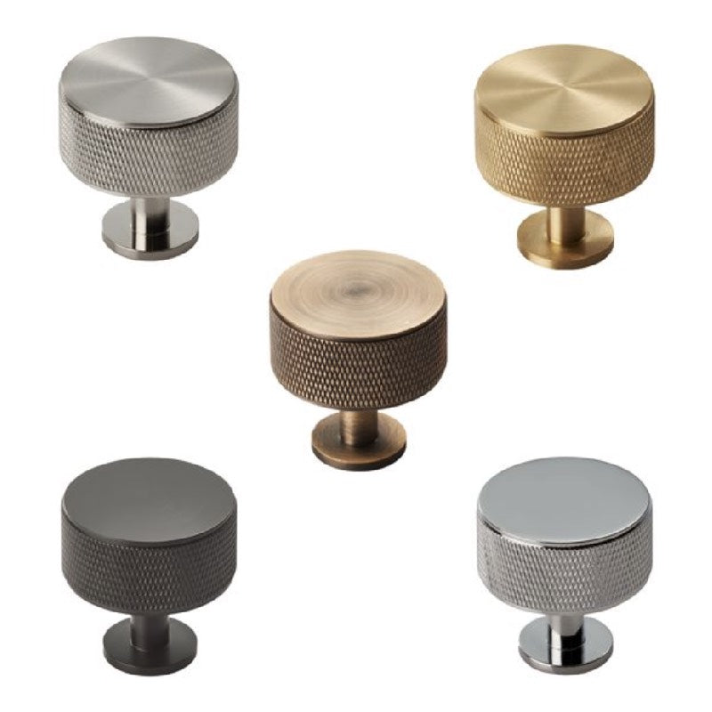 Carlisle Brass Knurled Radio Cabinet Knob Polished Chrome - FTD703CP