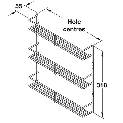 Chrome-Linear-Three-Tier-Door-Spice-Packet-Rack