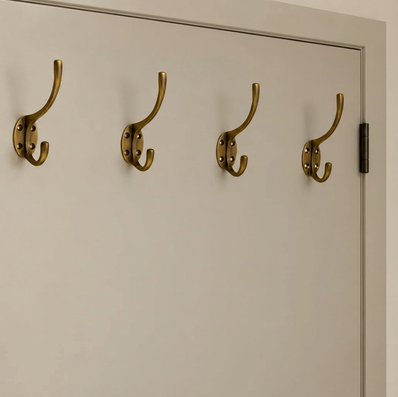 Coat and Hat Hook Wall Door Mounted Hanger