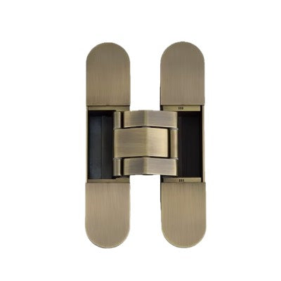 Concealed Adjustable Invisible Door Hinge Antique Brass