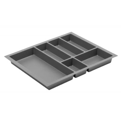 Cutlery Tray Plastic Anthracite for Kitchen Cabinet