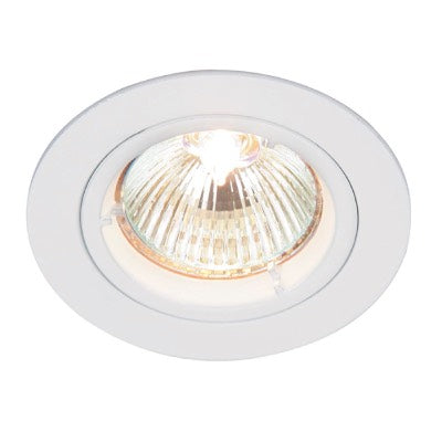 Downlight-Saxby-White-Cast-Fixed-Dimmable-Spotlight-52331