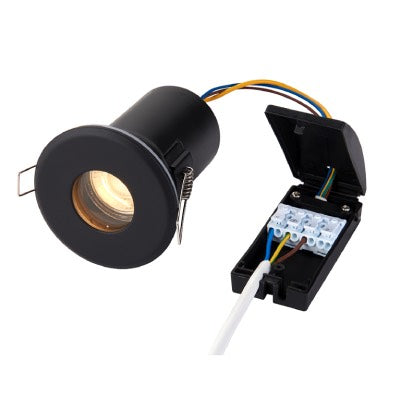 Downlight Saxby ShieldPLUS Black IP65 50W LED Spotlight