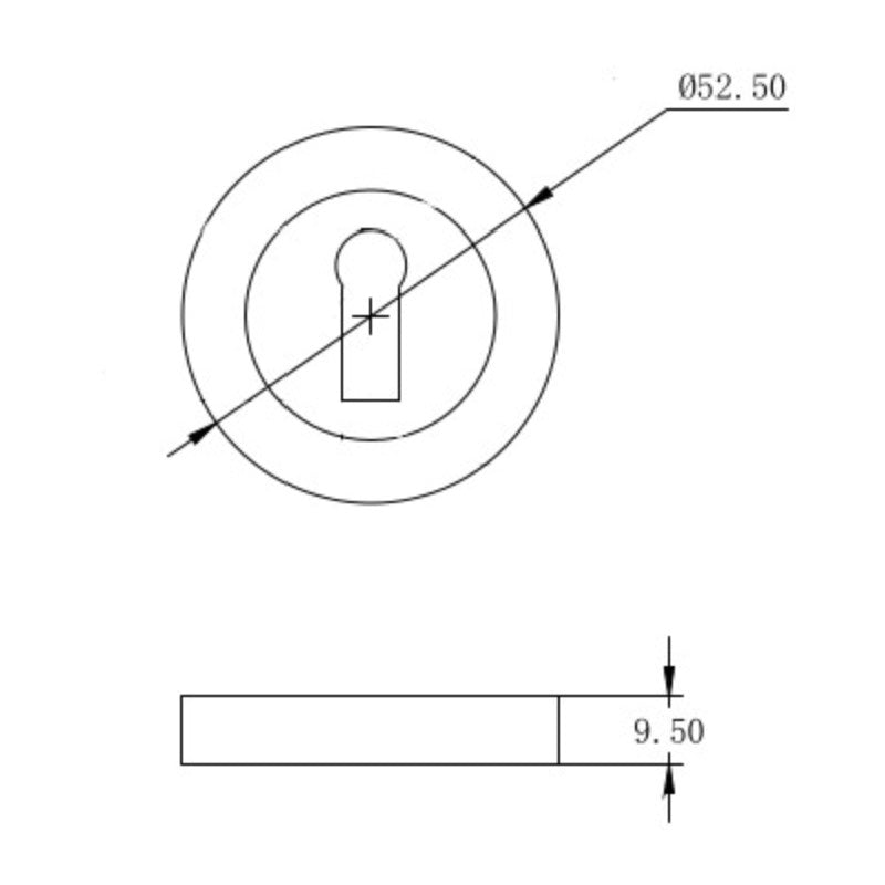 Eclipse Standard Keyway Escutcheon