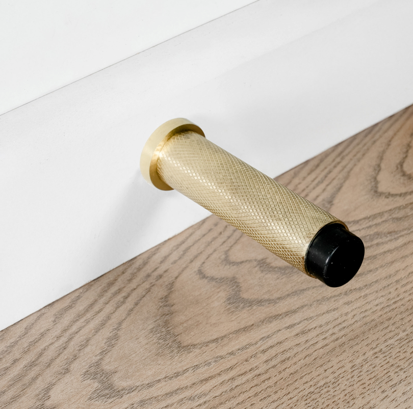 Eclipse Knurled Solid Stainless Projection Door Stops