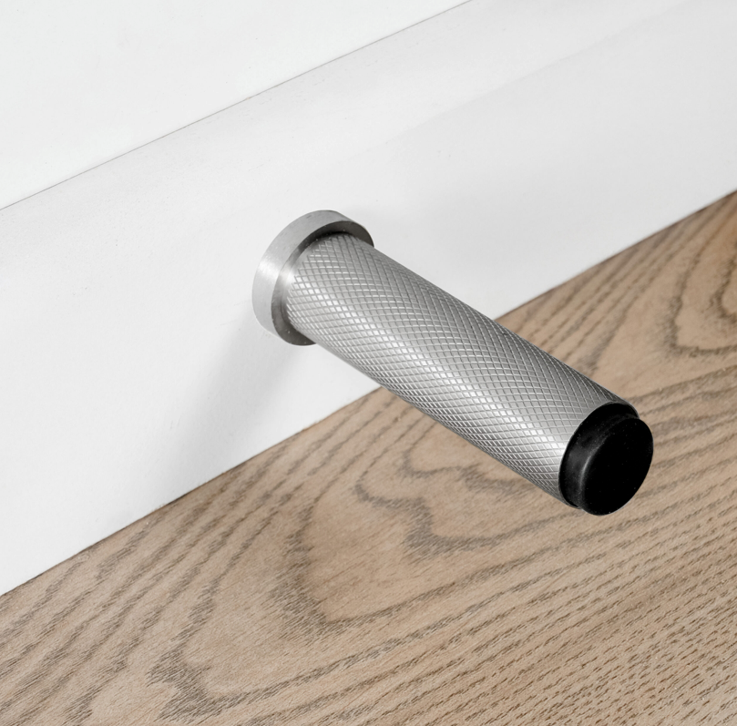 Eclipse Knurled Solid Stainless Projection Door Stops