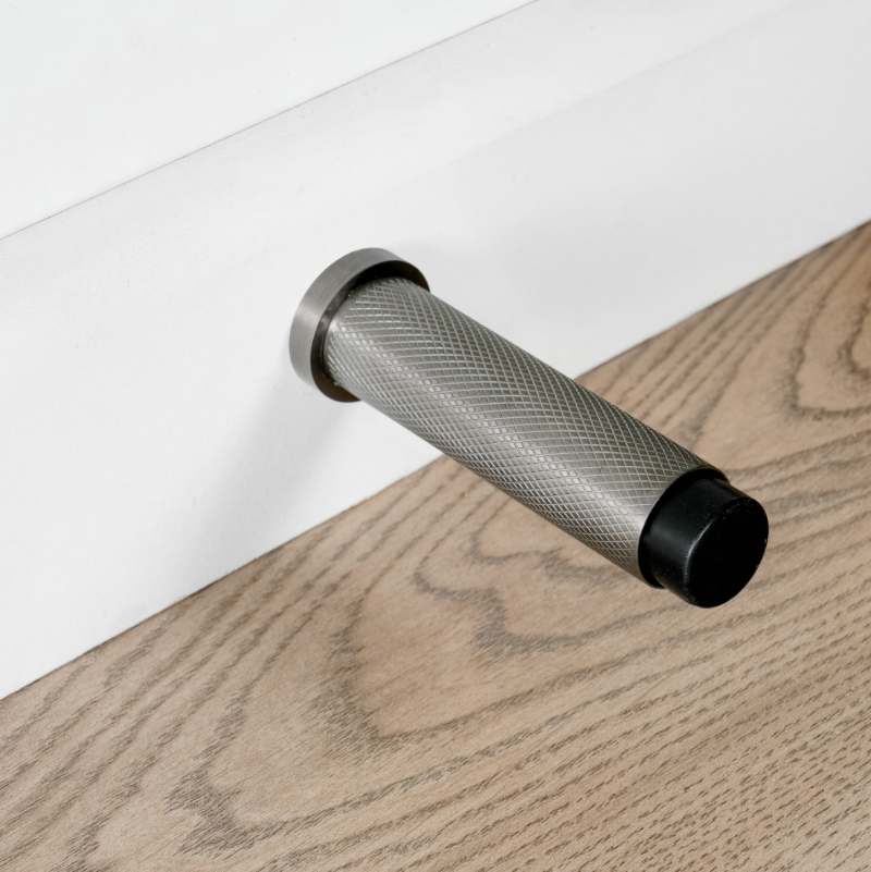 Eclipse Knurled Solid Stainless Projection Door Stops