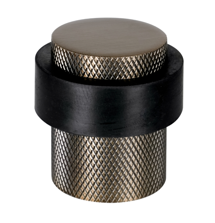 Eclipse Knurled Solid Stainless Rubber Buffer Floor Door Stops
