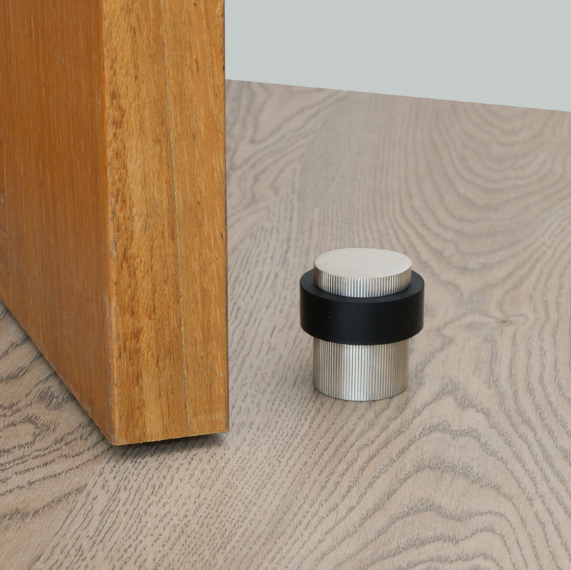 Eclipse Linear Solid Stainless Rubber Buffer Floor Door Stops