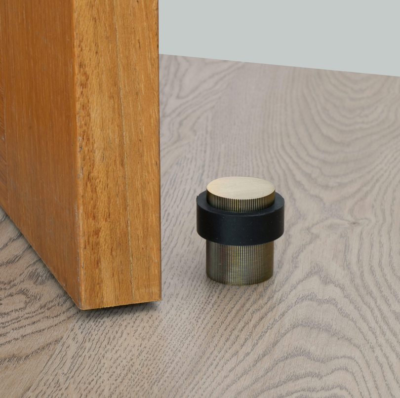 Eclipse Linear Solid Stainless Rubber Buffer Floor Door Stops