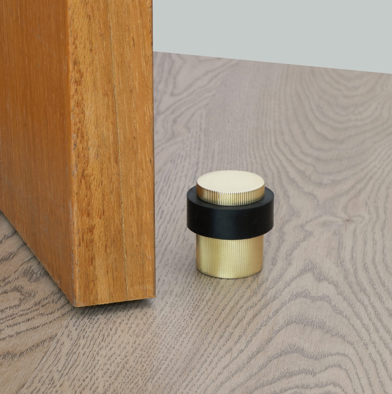 Eclipse Linear Solid Stainless Rubber Buffer Floor Door Stops