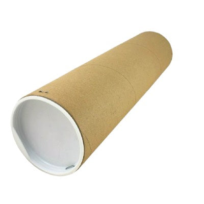 Extra Strong Postal Tube 205cm x 10cm with White Caps