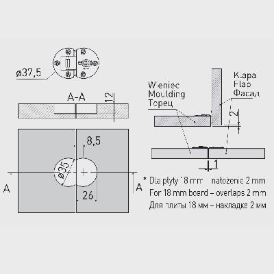 Flap-Hinges-90-degree-for-Drop-Down-Furniture-Cupboard-Cabinet-Doors-antique-brass