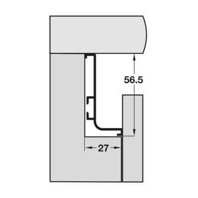 GOLA-Original-System-B-Plus-Profile-for-Horizontal-Fixing-Under-Worktops