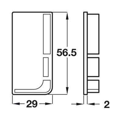 GOLA-System-B-Plus-Profile-Trim-Caps-Horizontal-Fixing-Under-Worktops-126.36.947