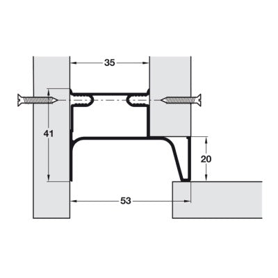 GOLA-System-E-End-Profile-Handle-for-Vertical-Fixing-Between-Cabinet-and-Door