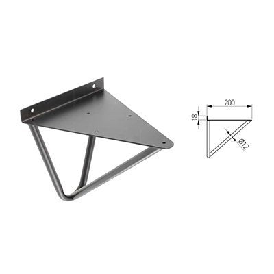 GTV-Matt-Black-Triangle-Shelf-support-sizes-PP-WIRE-20M