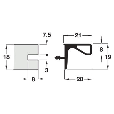 Gola-System-A-Profile-Handle-for-Horizontal-Fixing-Under-Wall-Units-126.48.900