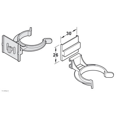 Hafele-AXILO™-78-Plinth-Clip-and-Bracket