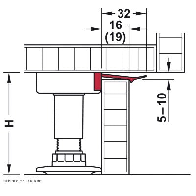 Hafele-Axilo-78-Plinth-Holder-Plug-Fitting