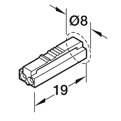 Hafele-Connecting-Lead-for-Loox5-12-V-Modular-Lights-and-Sensor-Switches-833.95.789