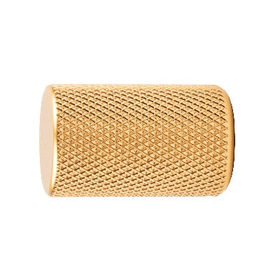 Hafele-Graf-Knurled-Round-Cylinder-Knob-Brushed-Brass