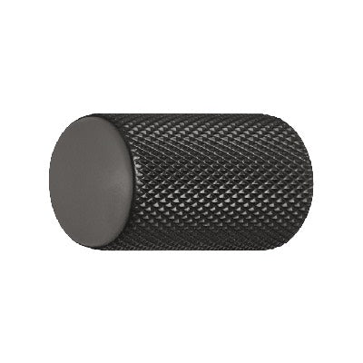 Hafele-Graf-Knurled-Round-Cylinder-Knob-Matt-Black-132.19.211