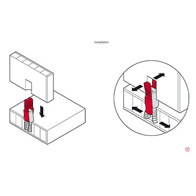 Hafele-Ixconnect-SC-8-25-Plastic-Spreading-Connector