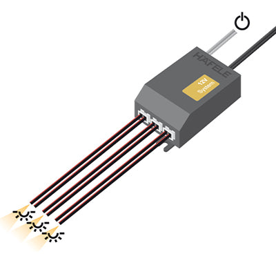 Hafele-Loox-Distributor-12-V-3-Way-Distributor