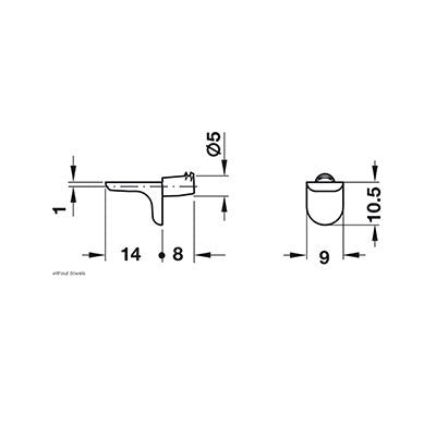 Hafele-Shelf-Support-1803T