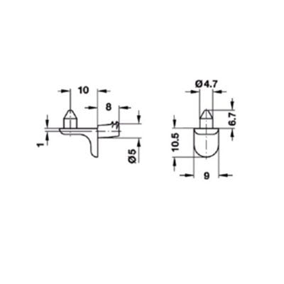 Hafele-Shelf-Support-Wooden-Shelf-Recessed-Seat-5mm-1803TS