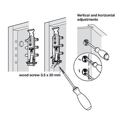 Hafele-Spider-unhanded-wall-hanger-290.36.910