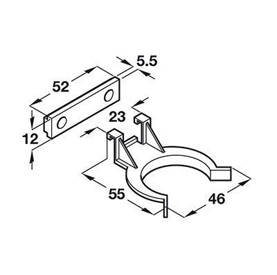 Hafele-plinth-clip