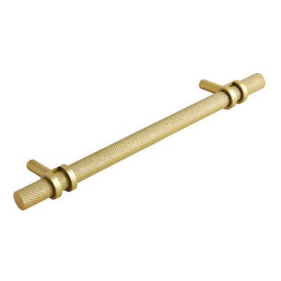 Hafele Barchester Knurled Pull Cupboard Handle Satin Brass