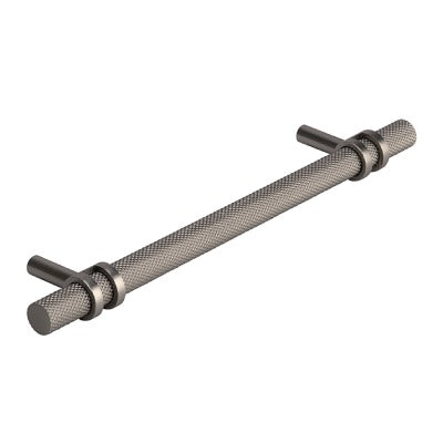 Hafele Barchester Knurled Pull Cupboard Handle Satin Nickel