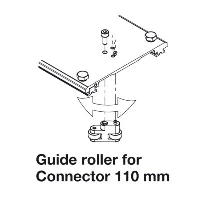 Hawa-Concepta-Connecting-Bracket-110mm-for-two-Pivot-Sliding-Cabinet-Door-23225