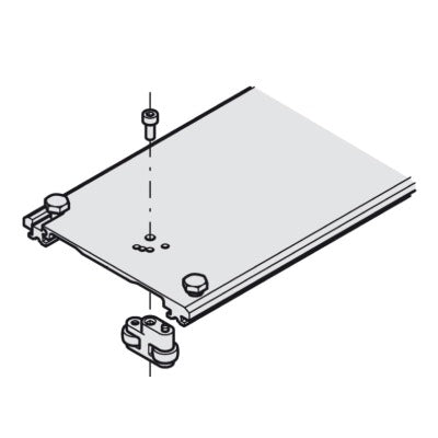 Hawa Concepta Connector 110 mm for two Pivot Sliding Cabinet Door – FixFit