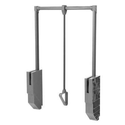 Heavy Duty Pull Down Wardrobe Rail Lift Dark Grey