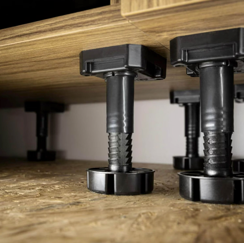 Heavy Duty Adjustable 125-195 mm Kitchen Cabinet Plinth Feet