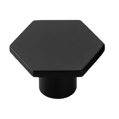 Hexagon-Cabinet-Knob-Solid-Brass-Matt-Black