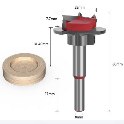 Hinge Hole Cutter 35mm Adjustable Depth Positioning