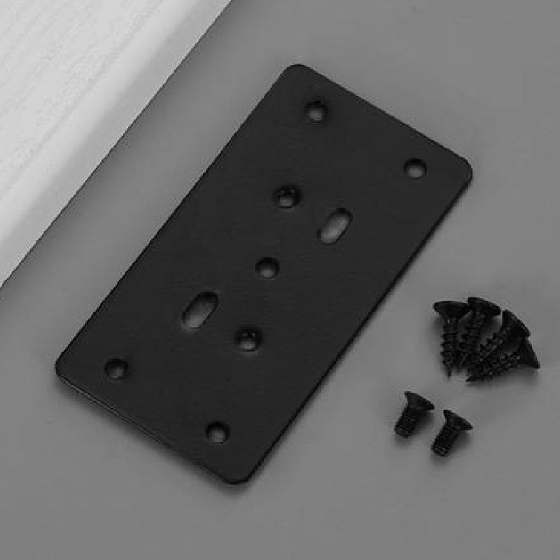 Hinge Repair Plate Black HRPSMB Mounting Plate Side