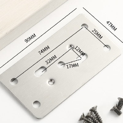 Hinge Repair Plate HRPSM Mounting Plate Side