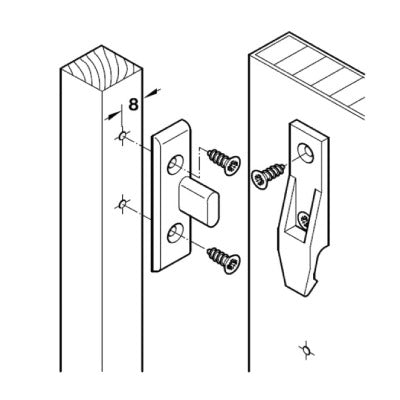 Keku-EH-Partition-Fastener-Set