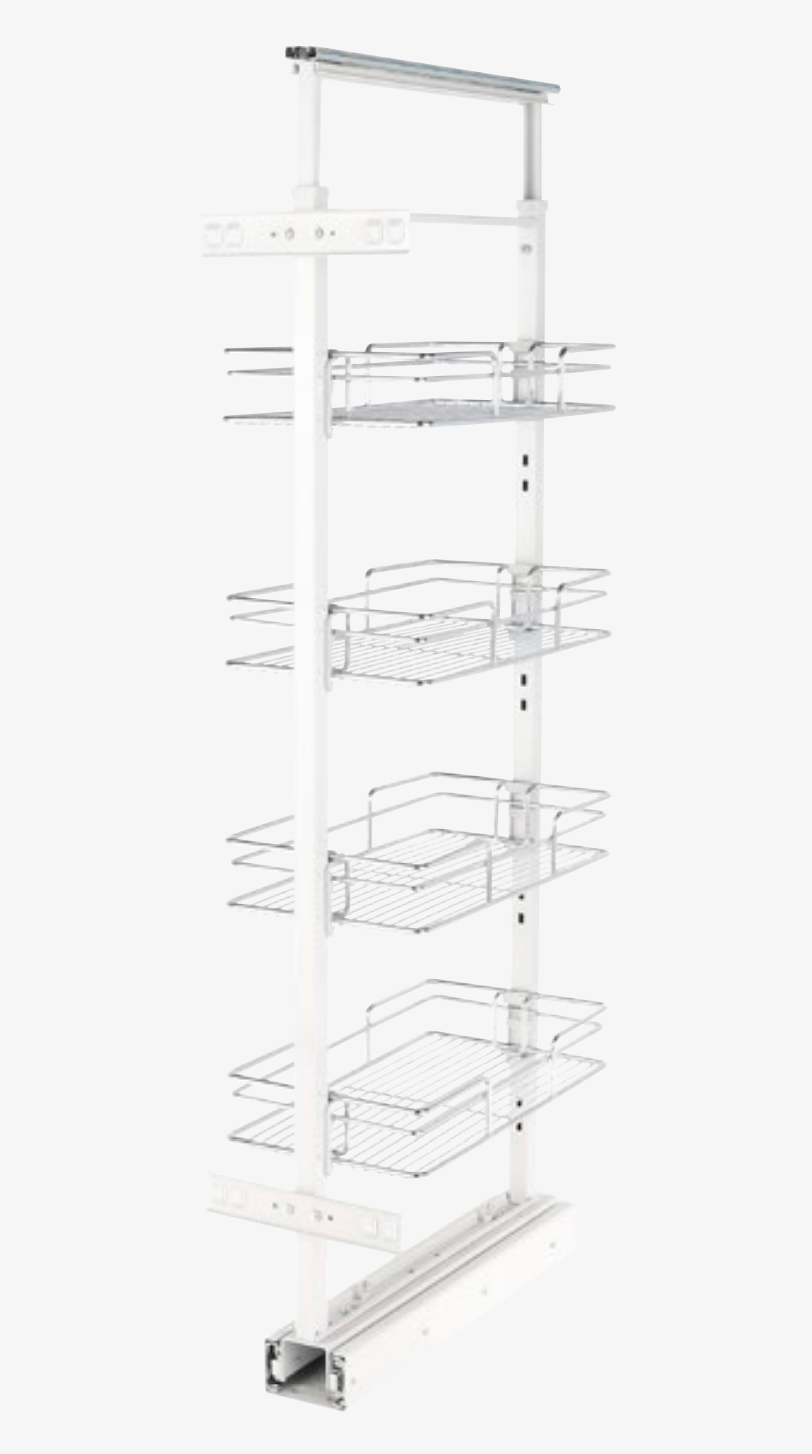 Kitchen Pull Out Larder Soft Close White