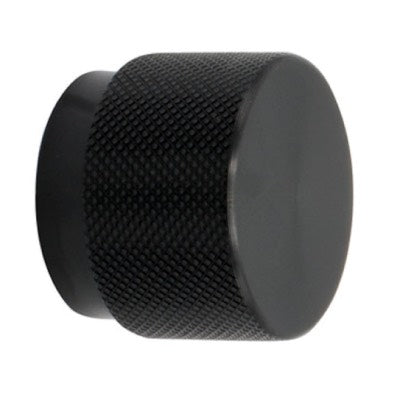 Knurled-Cabinet-Knob-Hafele-Graf-Big-Knurled-Round-Matt-Black-106.66.100