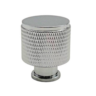 Knurled-chrome-Cabinet-Door-Knob