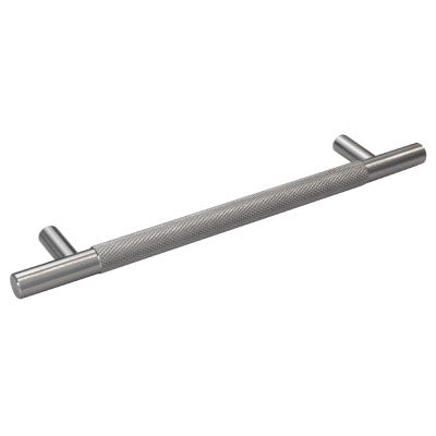 Knurled Pull Cupboard Handle Satin Nickel