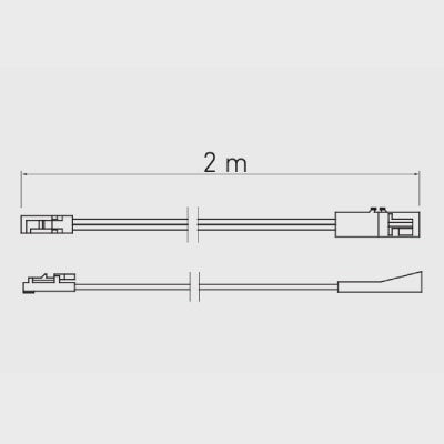 LED-Extension-Lead-2-meter-with-Mini-AMP-Connectors