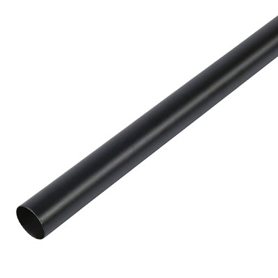 Hang Rails Black Wardrobe Hanging Rail 25mm Matt Black Round – FixFit